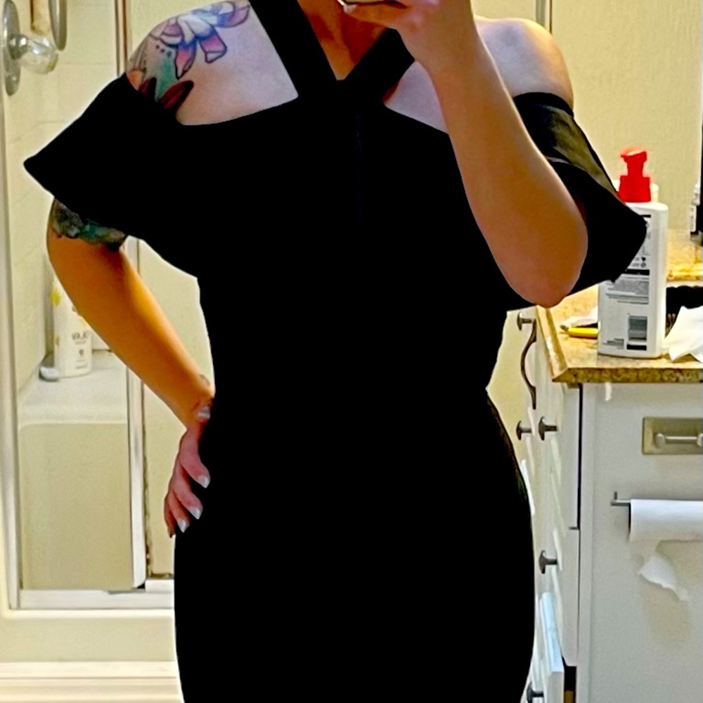 Bandage black dress